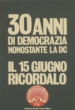 1975 - Manifesto per le elezioni regionali 