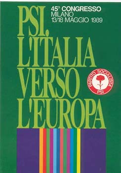 1989 - Manifesto per il 45° Congresso Nazionale del PSI 