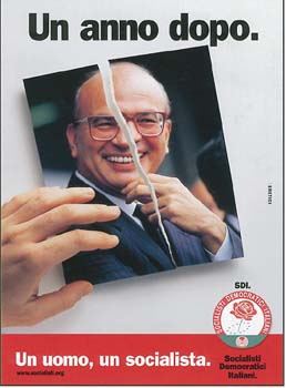 2000 - Manifesto SDI per l'anniversario della morte di Bettino Craxi
